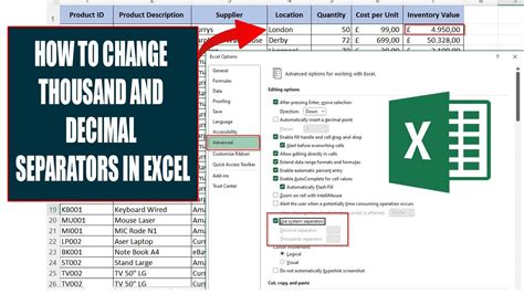 change thousand separator in excel mac